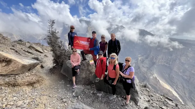 Balkony Walk - trek okolo nejvyšší hory Ománu.