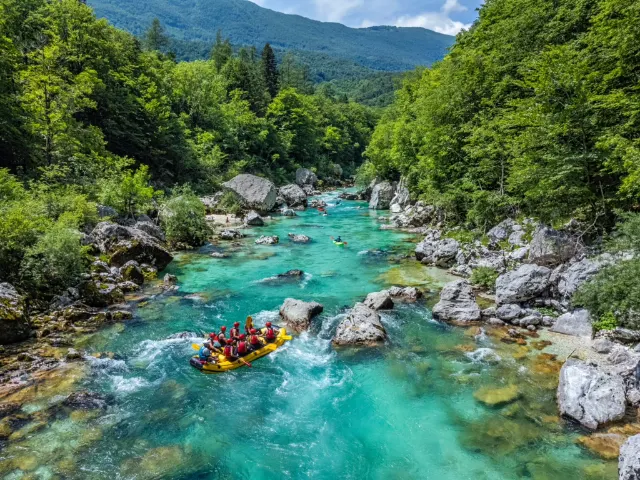 Rafting na řece Soča, Slovinsko