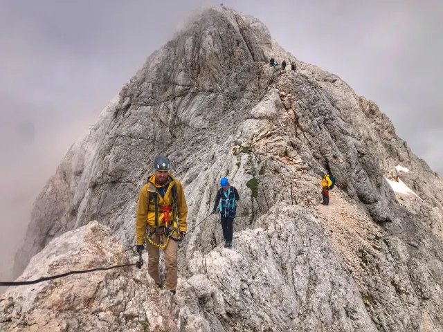 Vrcholový hřeben na Triglav