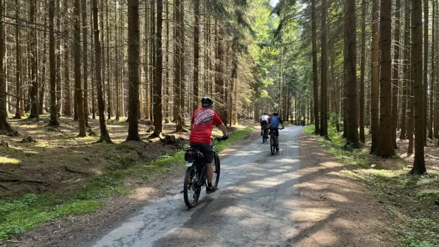 Víkendový přejezd Vysočiny na kole.