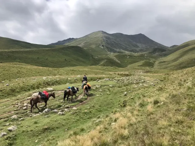 Vynáška do basecampu, Gruzie, Kazbek