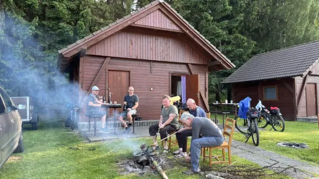 Ubytování v chatkách v Autokempu Pilák u vodní nádrže Pilsko, Vysočina