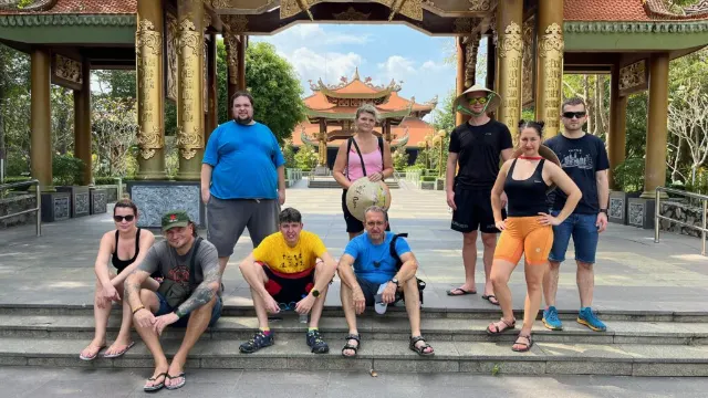 Chrám Ben Duoc u komplexu podzemních tunelů Cu Chi, jižní Vietnam