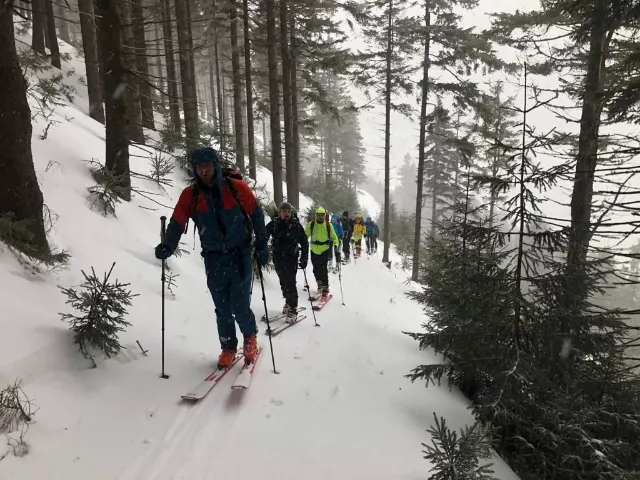 Stoupání na hřeben, Malá Fatra